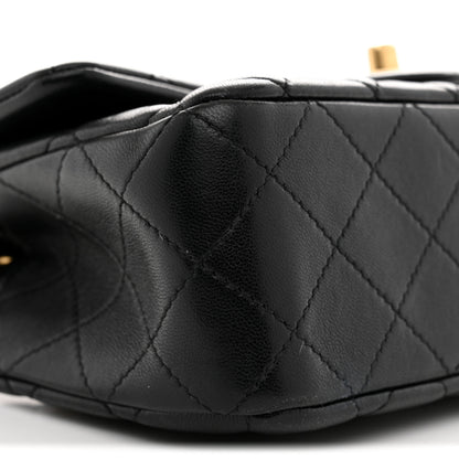 Chanel Lambskin Quilted Mini Rectangular Pearl Crush Flap Black 9 of 12