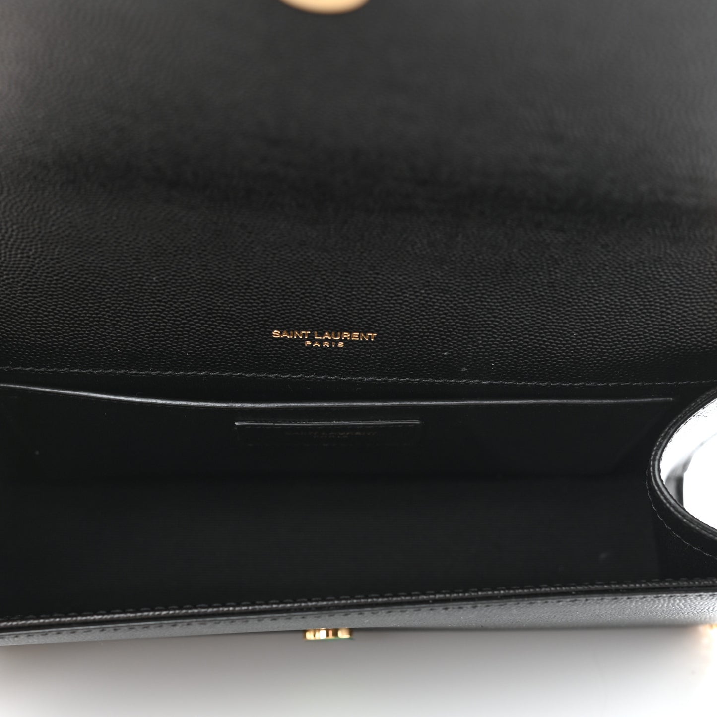 Grain De Poudre Medium Classic Monogram Kate Satchel Black