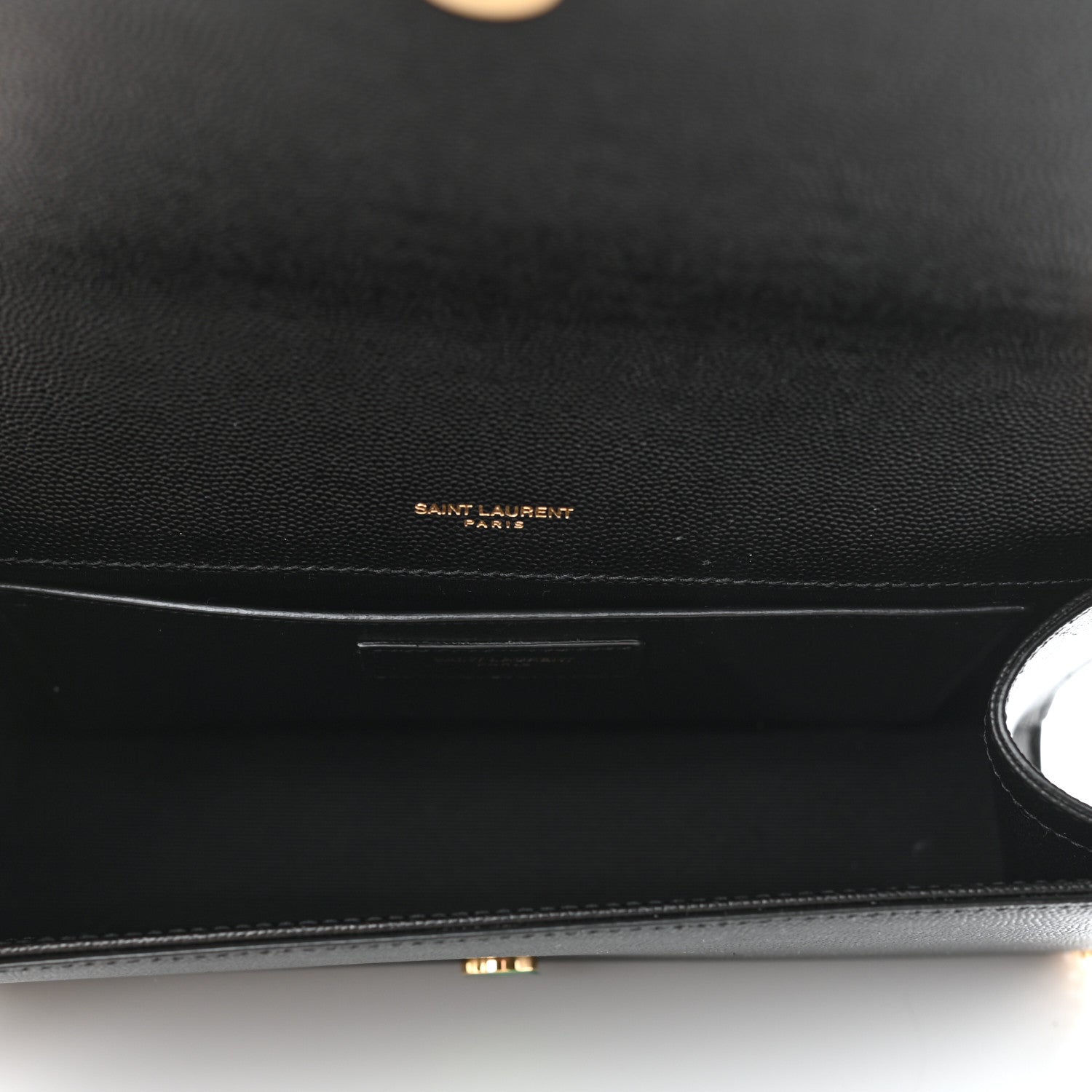 Saint Laurent Grain De Poudre Medium Classic Monogram Kate Satchel Black 5 of 10