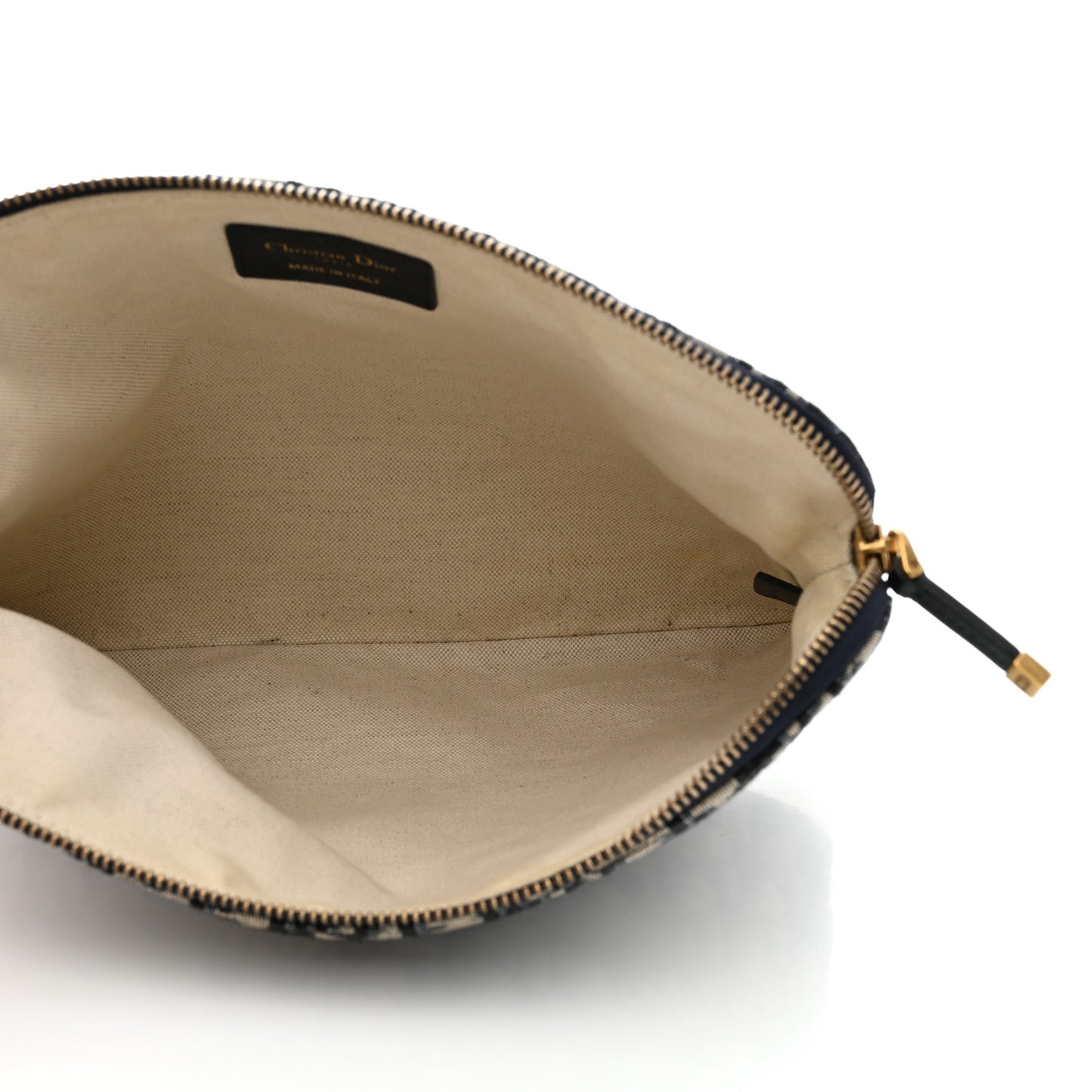 Oblique Pouch Clutch Blue