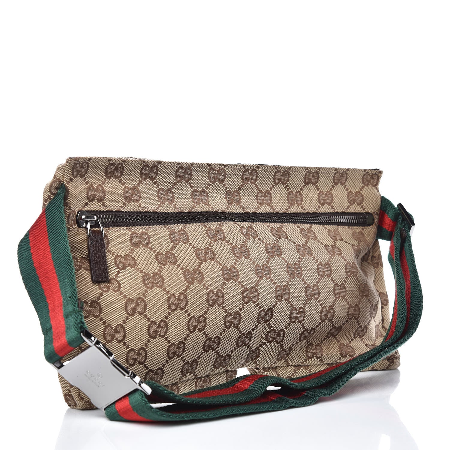 Gucci Monogram Web Belt Bag Dark Brown 3 of 9