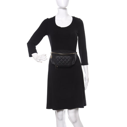 Chanel Caviar Quilted Business Affinity Waist Belt Bag Black 2 of 9