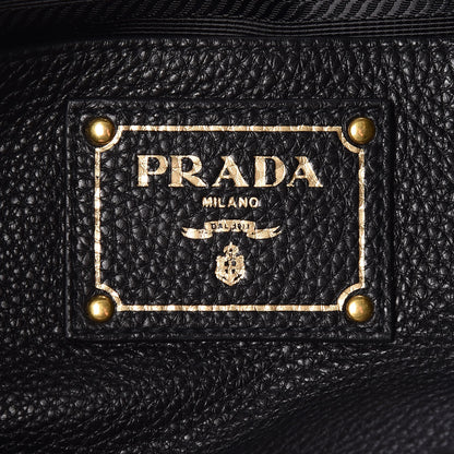 Prada Vitello Daino Shopping Tote Black 9 of 10
