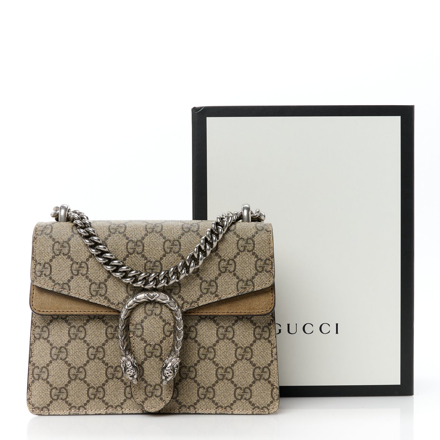 GG Supreme Monogram Mini Dionysus Shoulder Bag Taupe