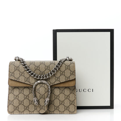 Gucci GG Supreme Monogram Mini Dionysus Shoulder Bag Taupe 11 of 11