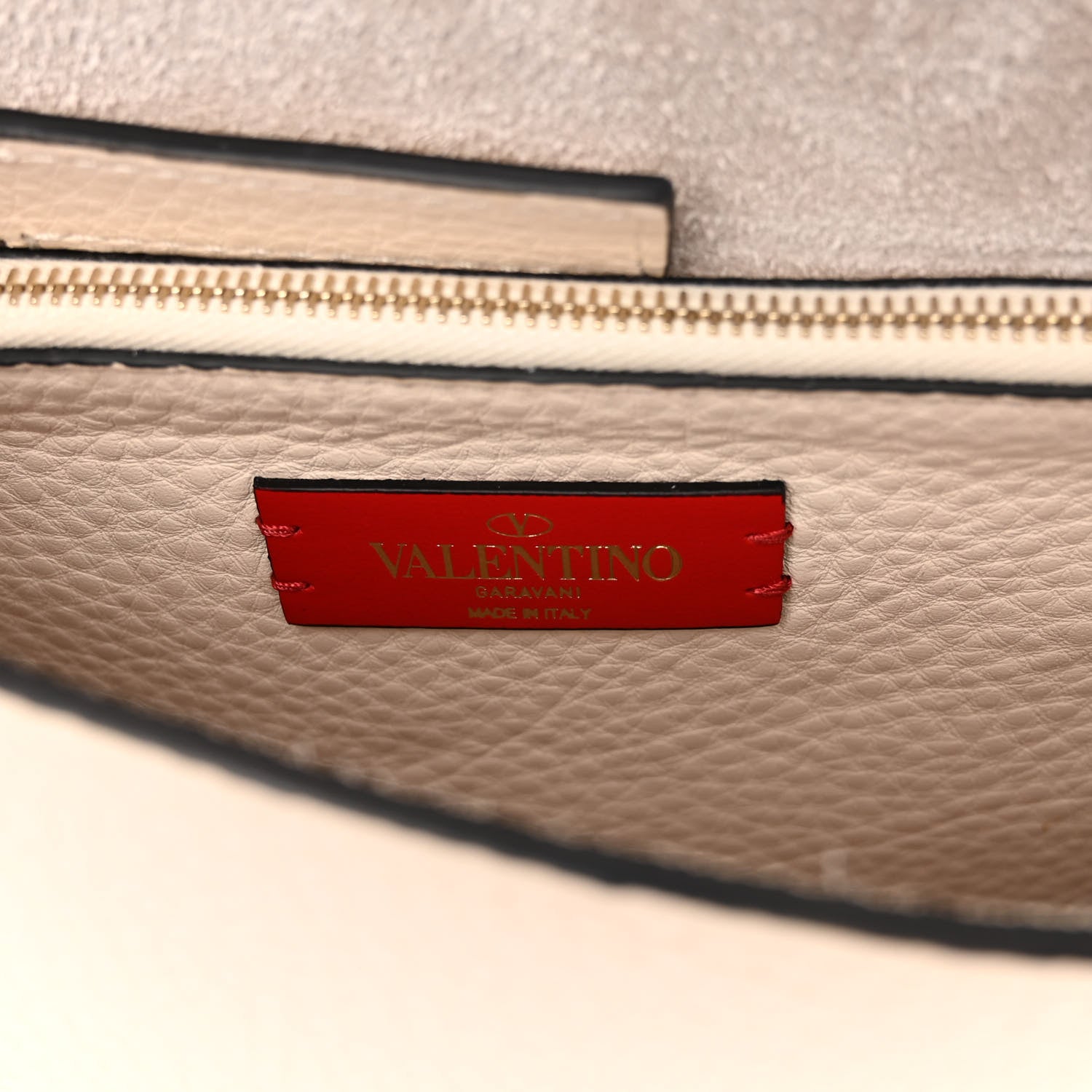Valentino Garavani Grained Calfskin Small Rockstud Flap Crossbody Bag Light Ivory 6 of 12