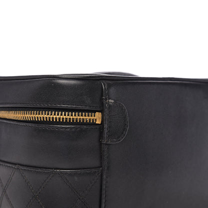 Chanel Lambskin Vanity Cosmetic Case Black 7 of 10