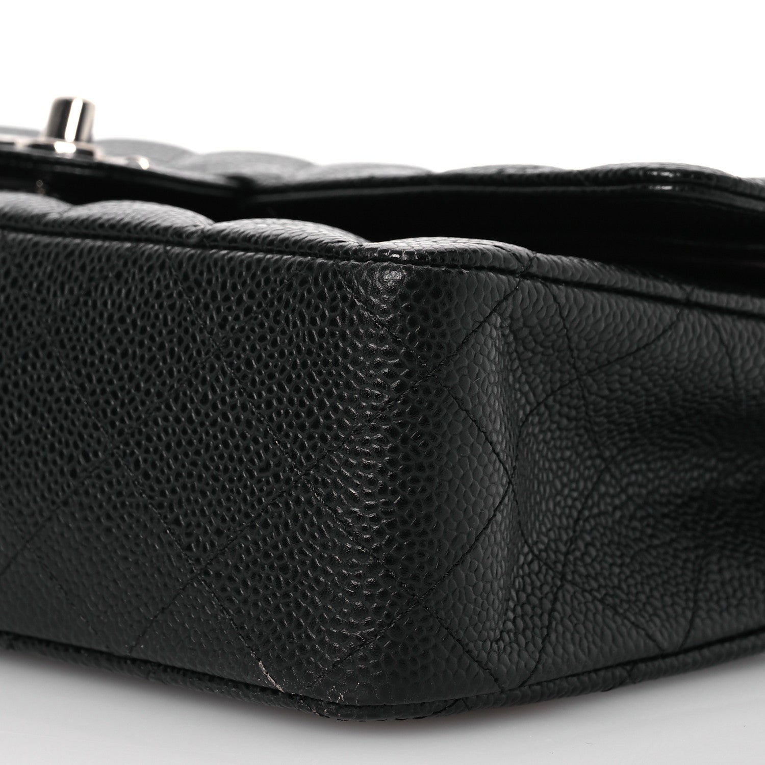 Chanel Caviar Quilted Medium Double Flap Black 10 of 14