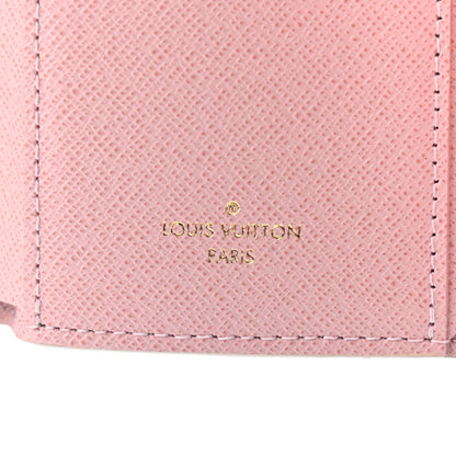 Louis Vuitton Damier Azur Victorine Wallet Rose Ballerine 6 of 7