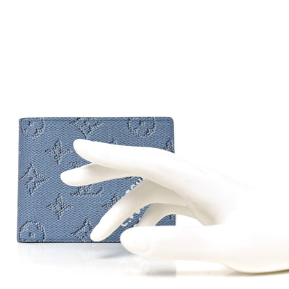 Louis Vuitton Monogram Heritage Multiple Wallet Blue 2 of 6