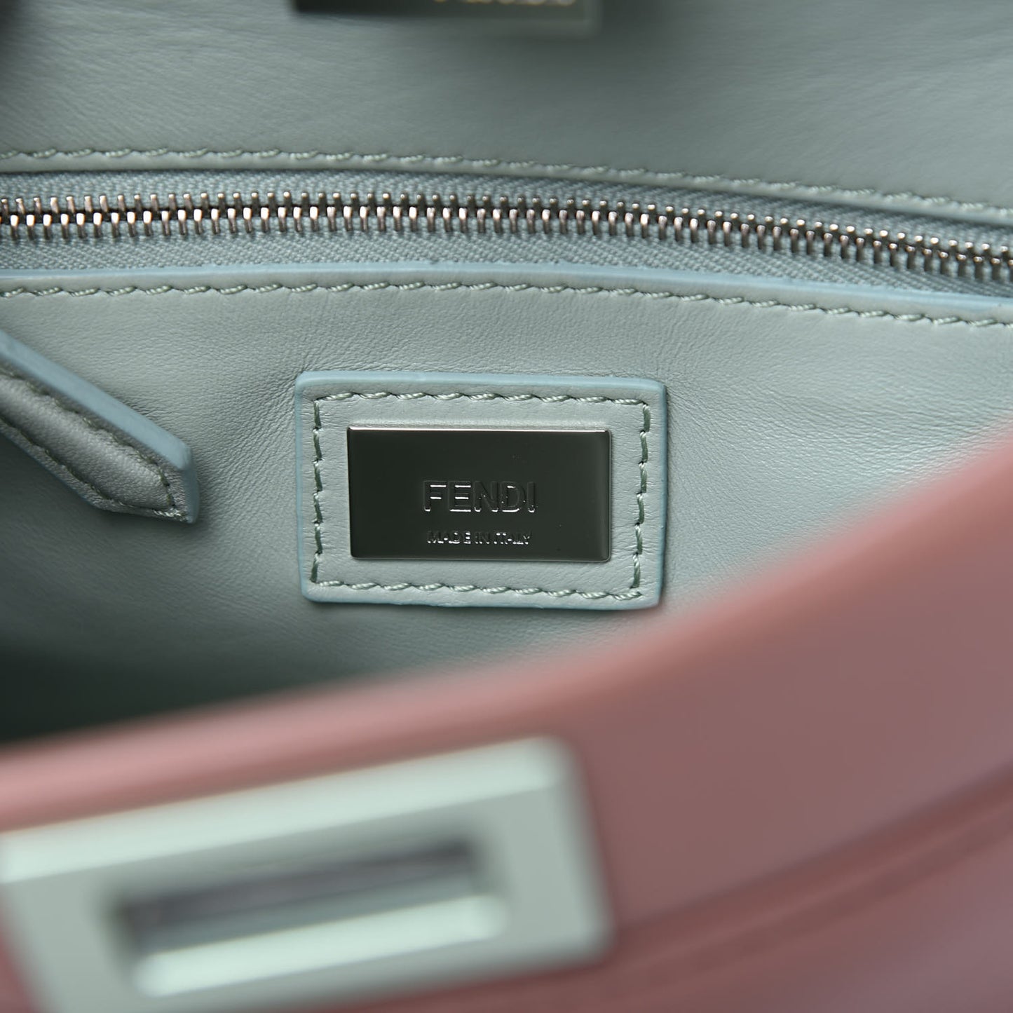 Nappa Colorblock Mini Peekaboo Iconic Satchel English Rose Plaster Oxigen