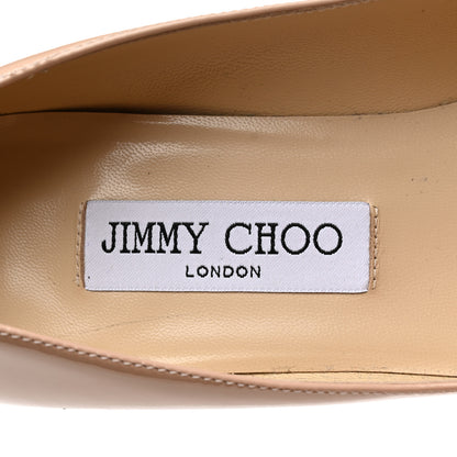Jimmy Choo Patent Agnes 85 Pumps 38.5 Nude 6 of 9