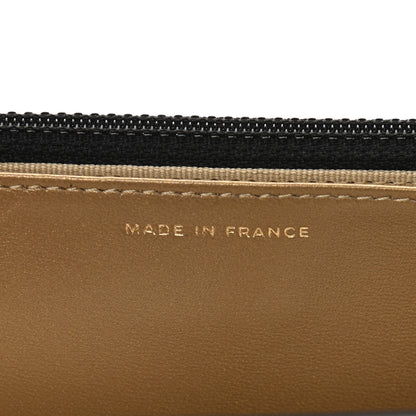 Chanel Lambskin Quilted CC Pearl Crush Wallet on Chain WOC Black 7 of 10