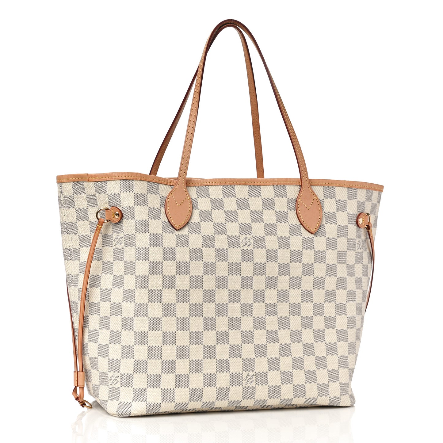 Damier Azur Neo Neverfull MM Rose Ballerine