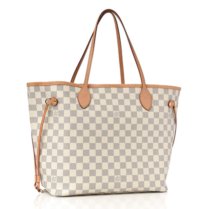 Louis Vuitton Damier Azur Neo Neverfull MM Rose Ballerine 4 of 11