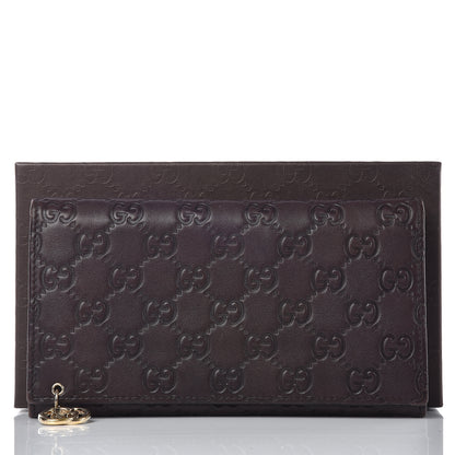 Gucci Guccissima Signature GG Pierce Continental Wallet Chocolate 11 of 11
