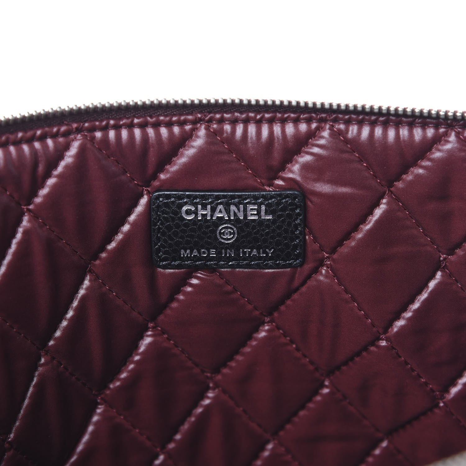 Chanel Caviar Quilted Large Cosmetic Case Black 5 of 6