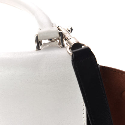 Celine Smooth Calfskin Suede Medium Tri-Color Trapeze White 9 of 18