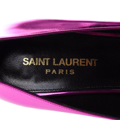 Saint Laurent Metallic Calfskin Kiki 55 Pumps 40 Fuchsia 8 of 11