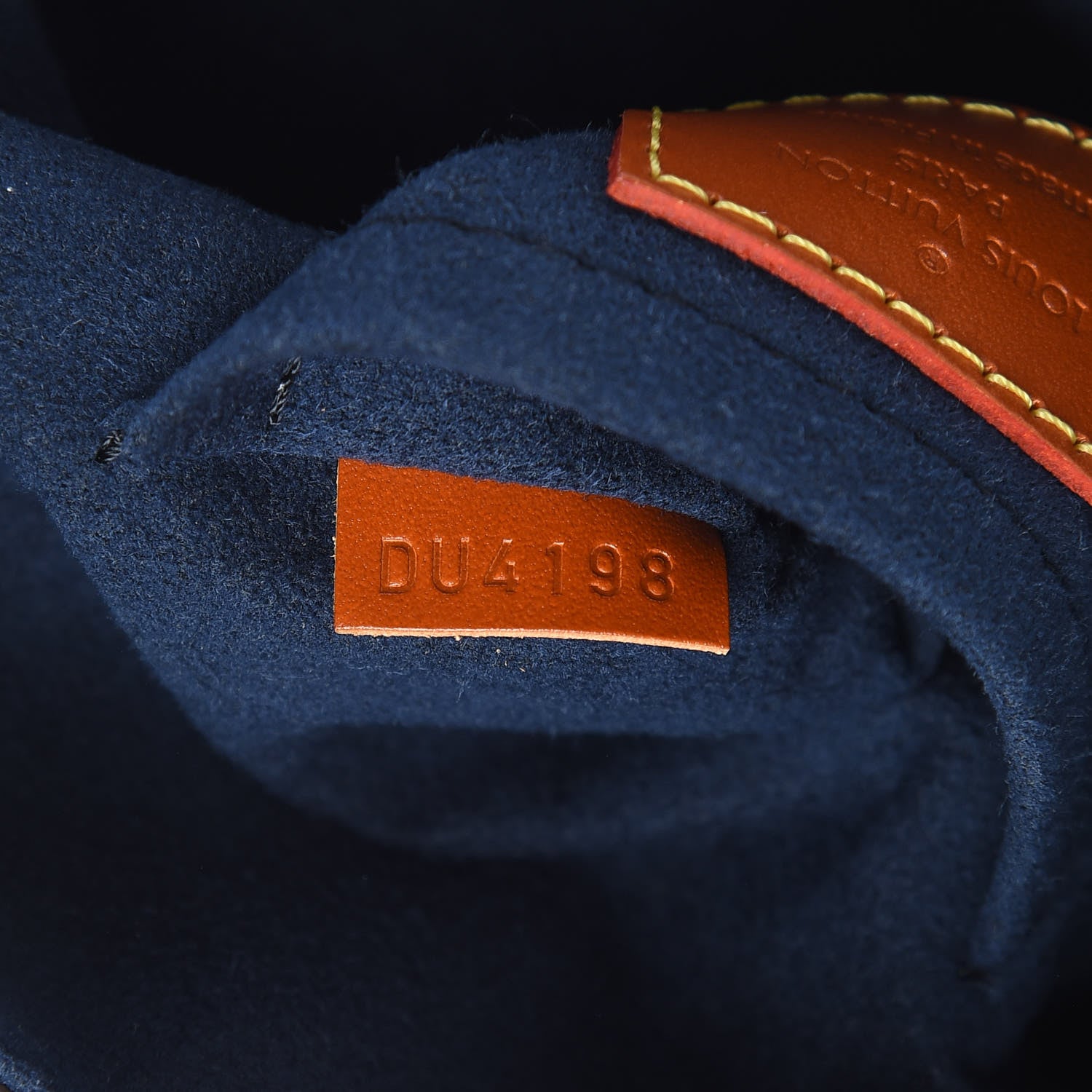 Louis Vuitton Calfskin Duffle Bag Navy 7 of 9