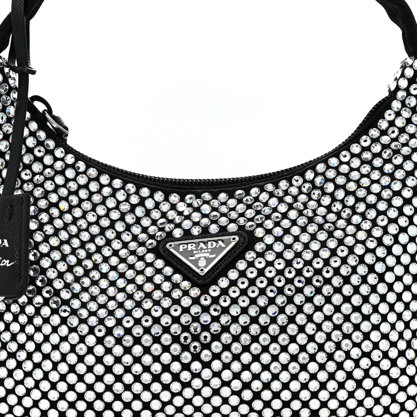 Satin Crystal Mini Re-Edition 2000 Bag Cristal