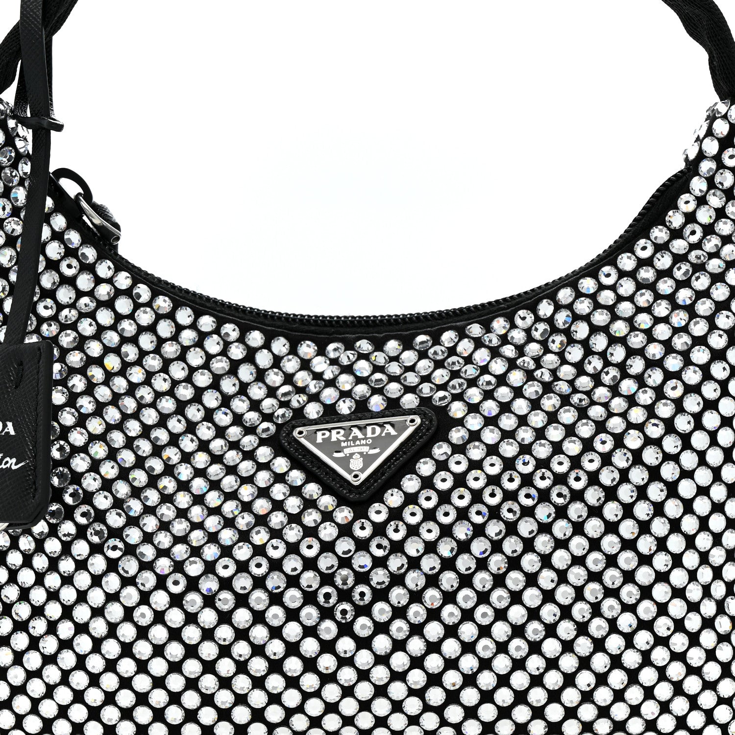 Prada Satin Crystal Mini Re-Edition 2000 Bag Cristal 8 of 11