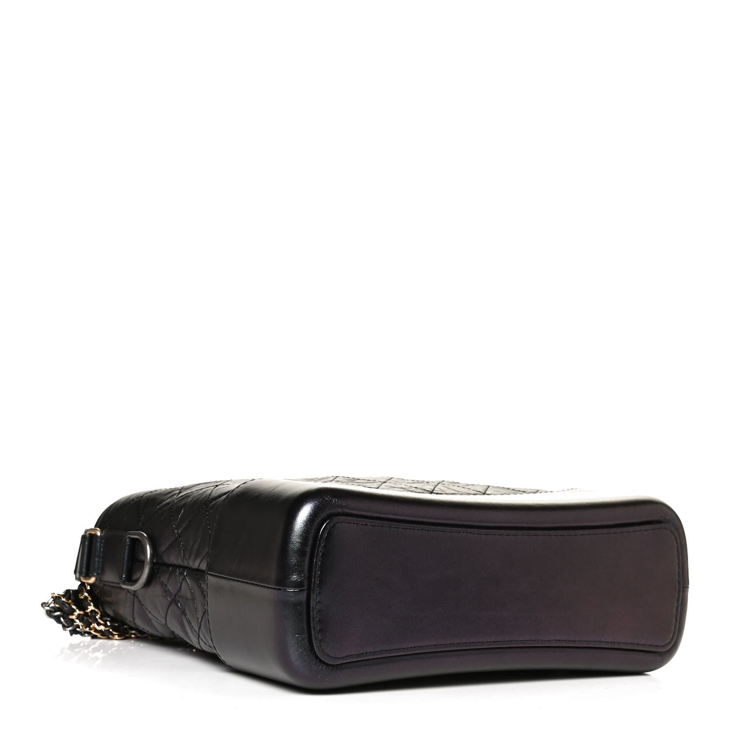 Chanel Iridescent Aged Calfskin Quilted Medium Gabrielle Hobo Black 4 of 12