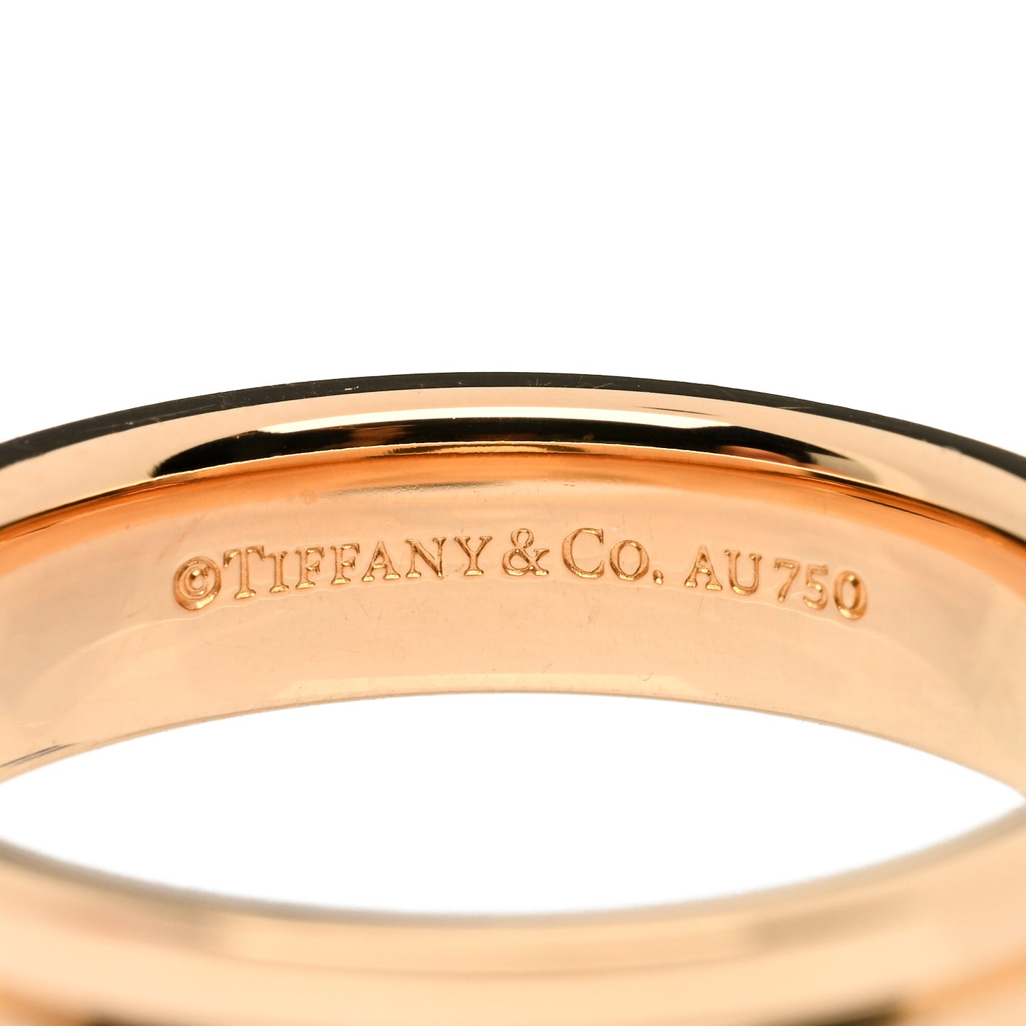18K Rose Gold T Two Narrow Ring 54 7
