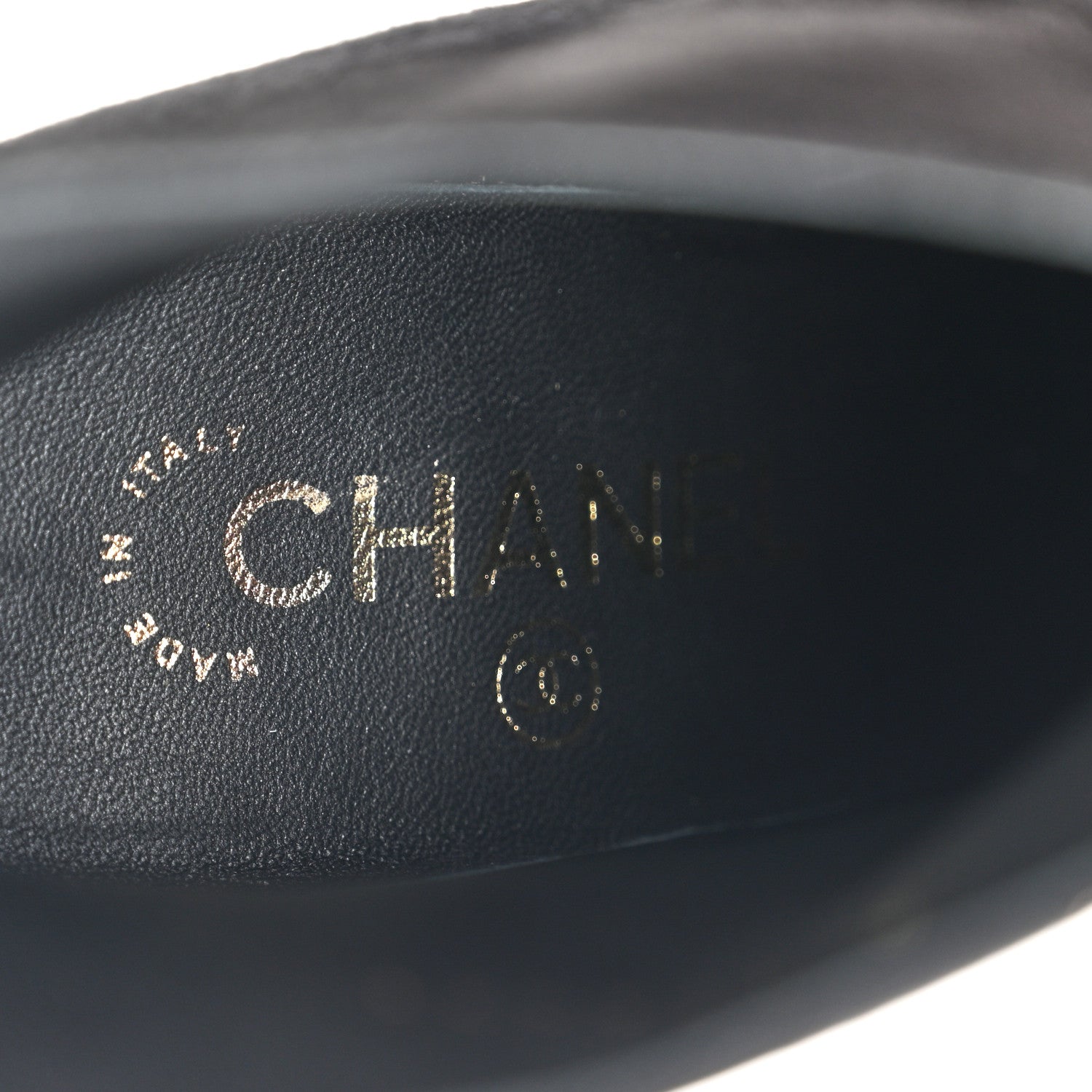 Chanel Suede Calfskin Pearl Cap Toe Short Boots 36 Black 7 of 8