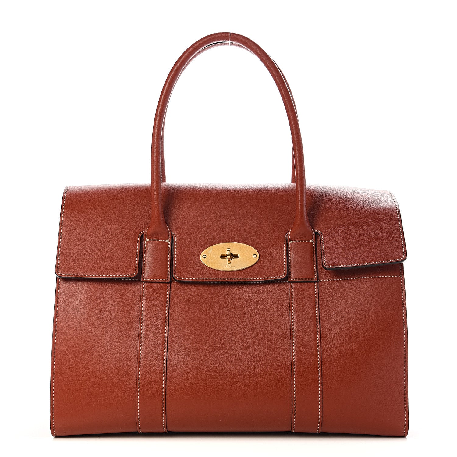 Mulberry Silky Calfskin New Bayswater Rust 1 of 10