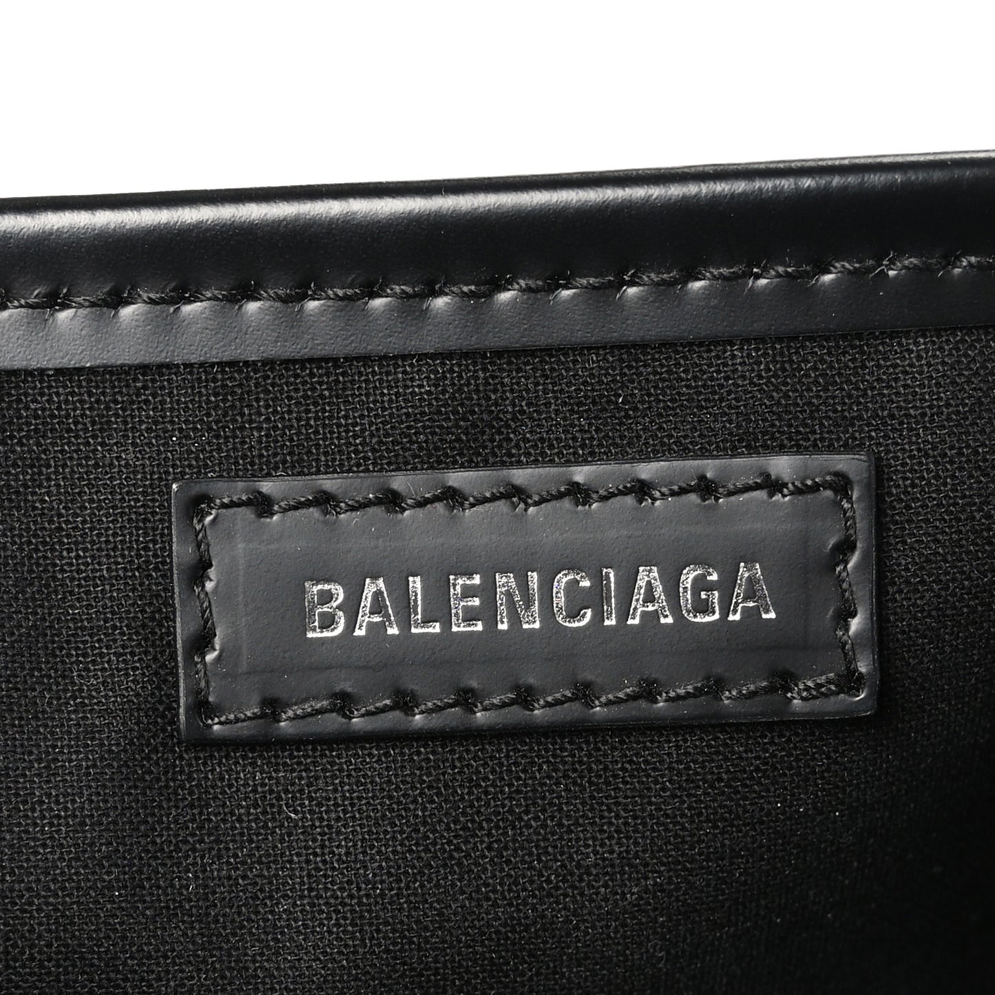 Cotton Canvas Satin Calfskin XS  White Black