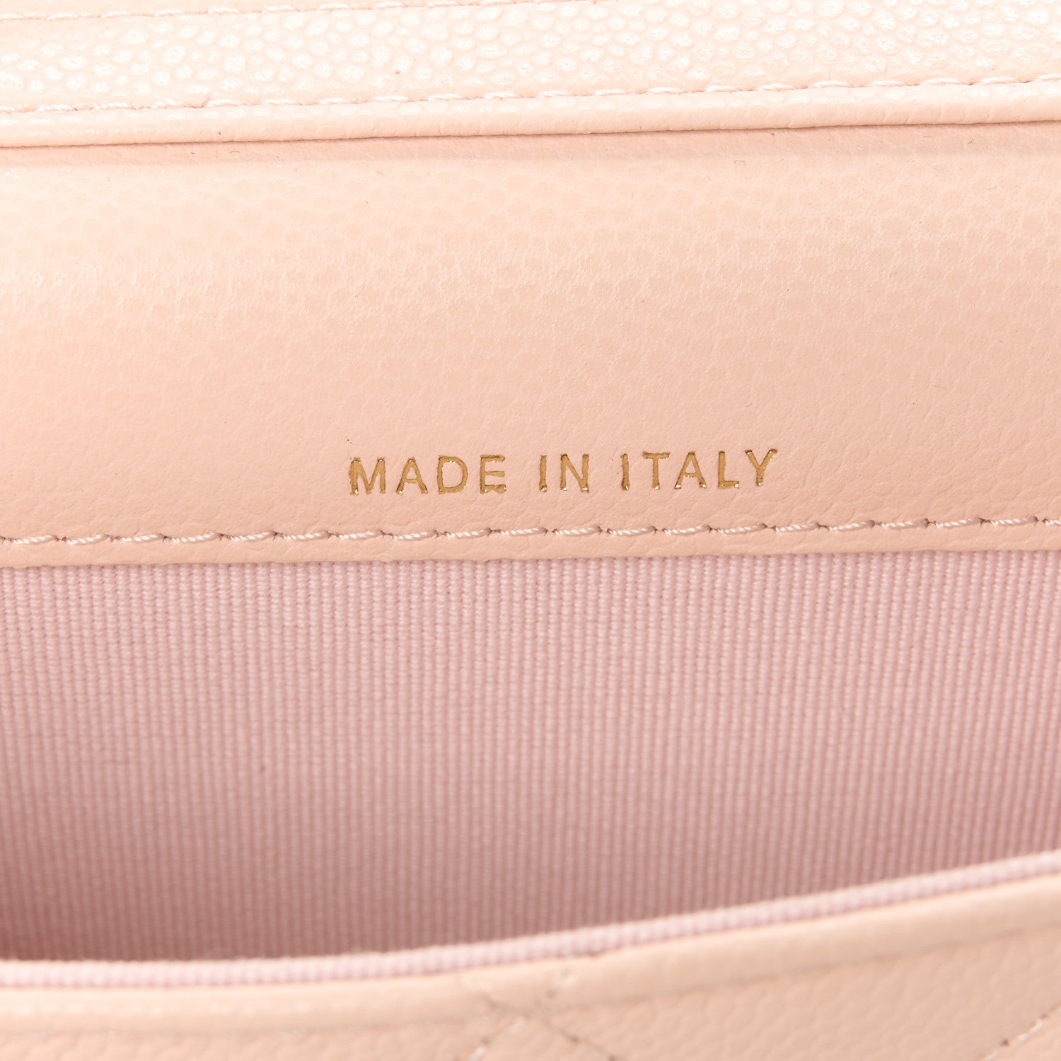 Chanel Caviar Quilted Mini Chain Bag Beige 7 of 12