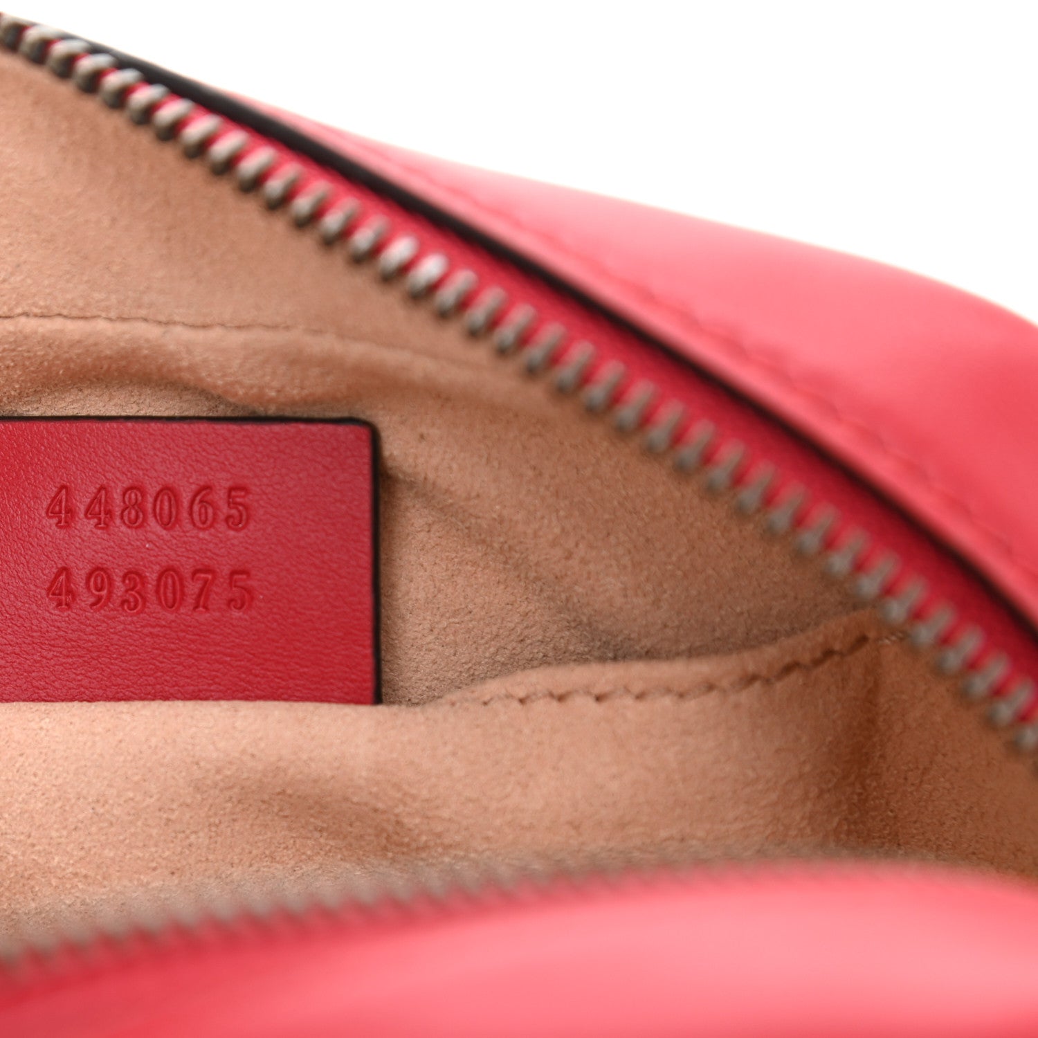 Gucci Calfskin Matelasse Mini GG Marmont Chain Shoulder Bag Hibiscus Red 7 of 8