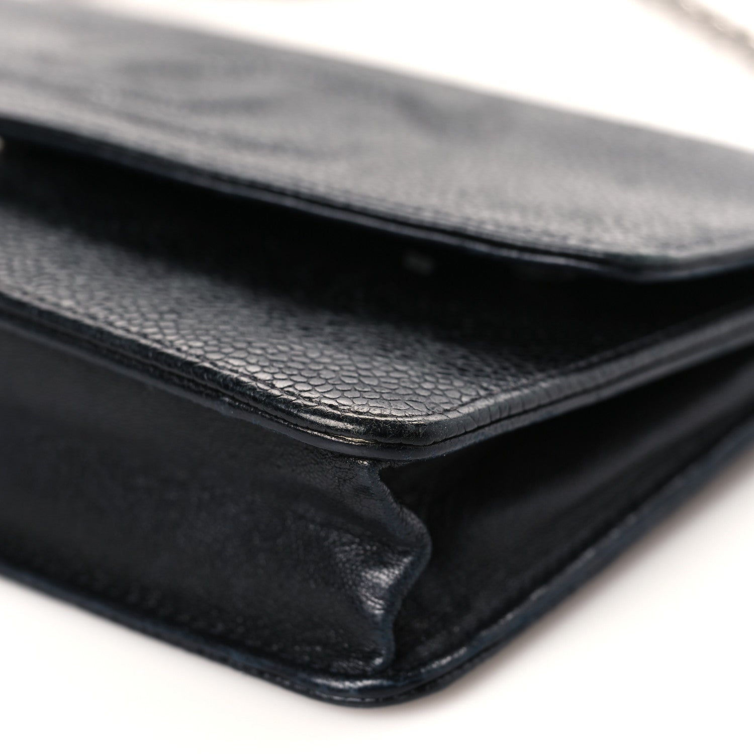 Chanel Caviar Timeless CC Wallet on Chain WOC Black 10 of 13