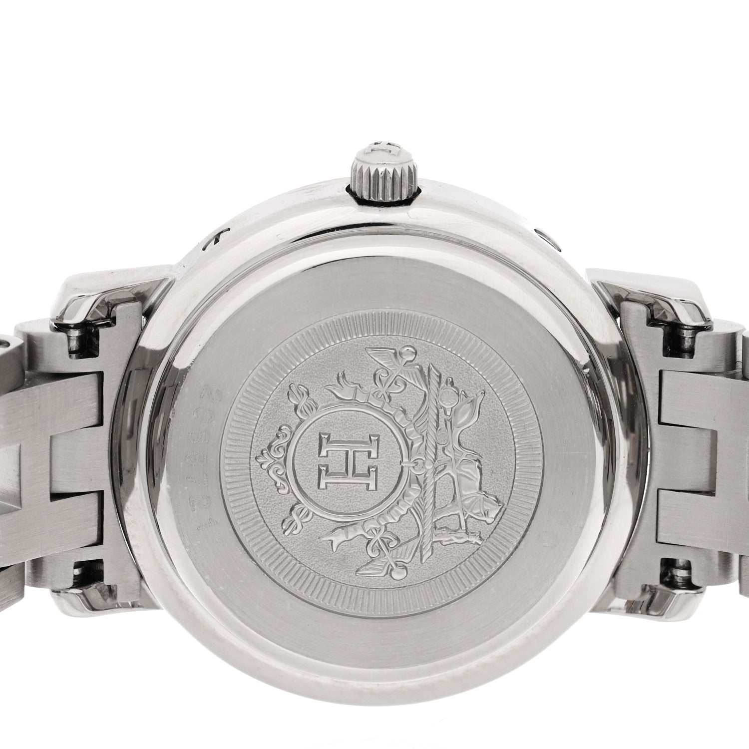 Hermes Stainless Steel 24mm Clipper Quartz Watch Gold 4 of 4