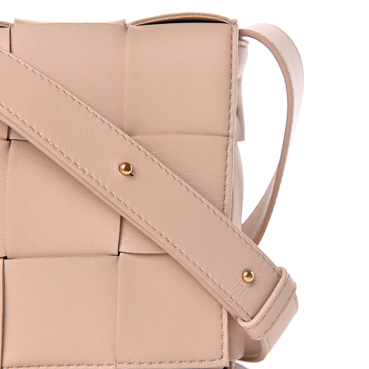 Nappa Maxi Intreccio Cassette Bag Nude