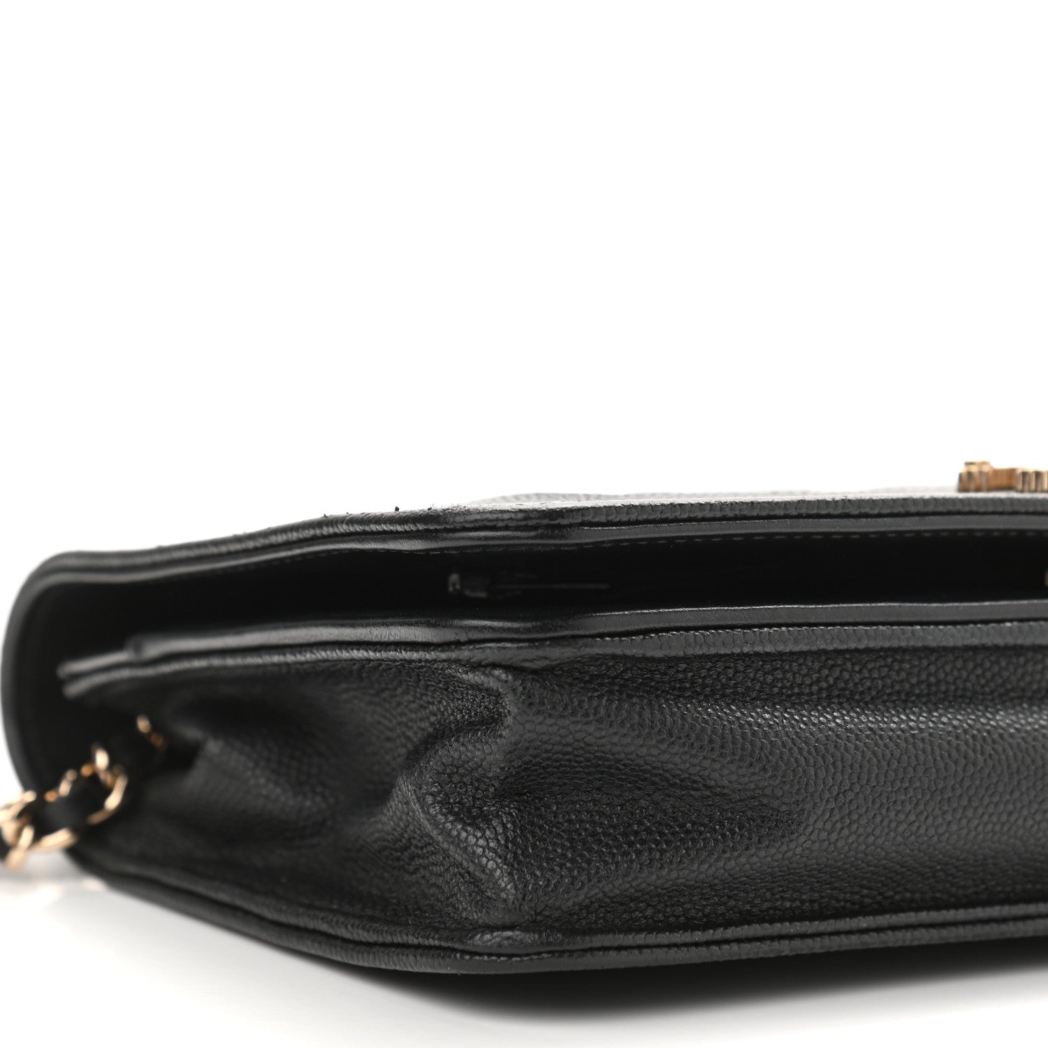 Chanel Caviar Quilted Vintage Mademoiselle Wallet On Chain WOC Black 10 of 12