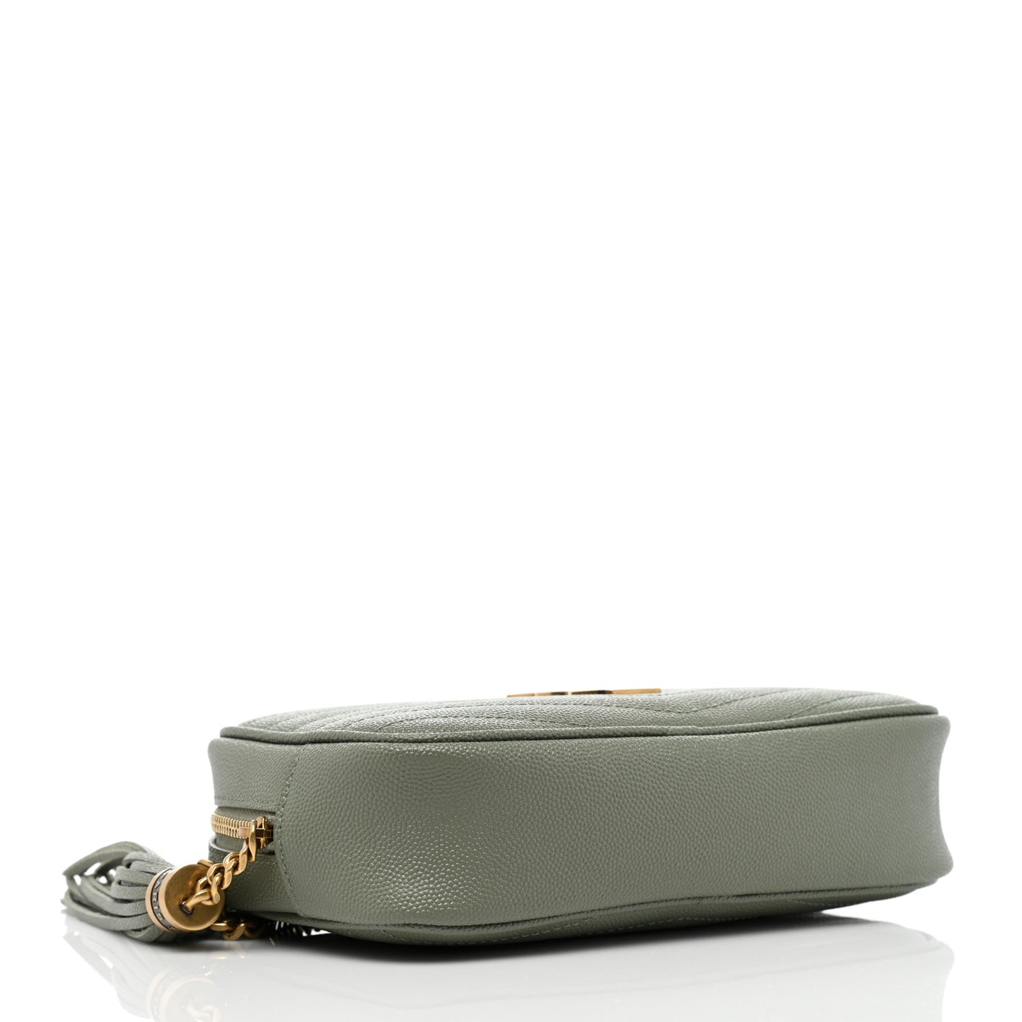 Grain De Poudre Matelasse Monogram Mini Lou Camera Bag Light Sage