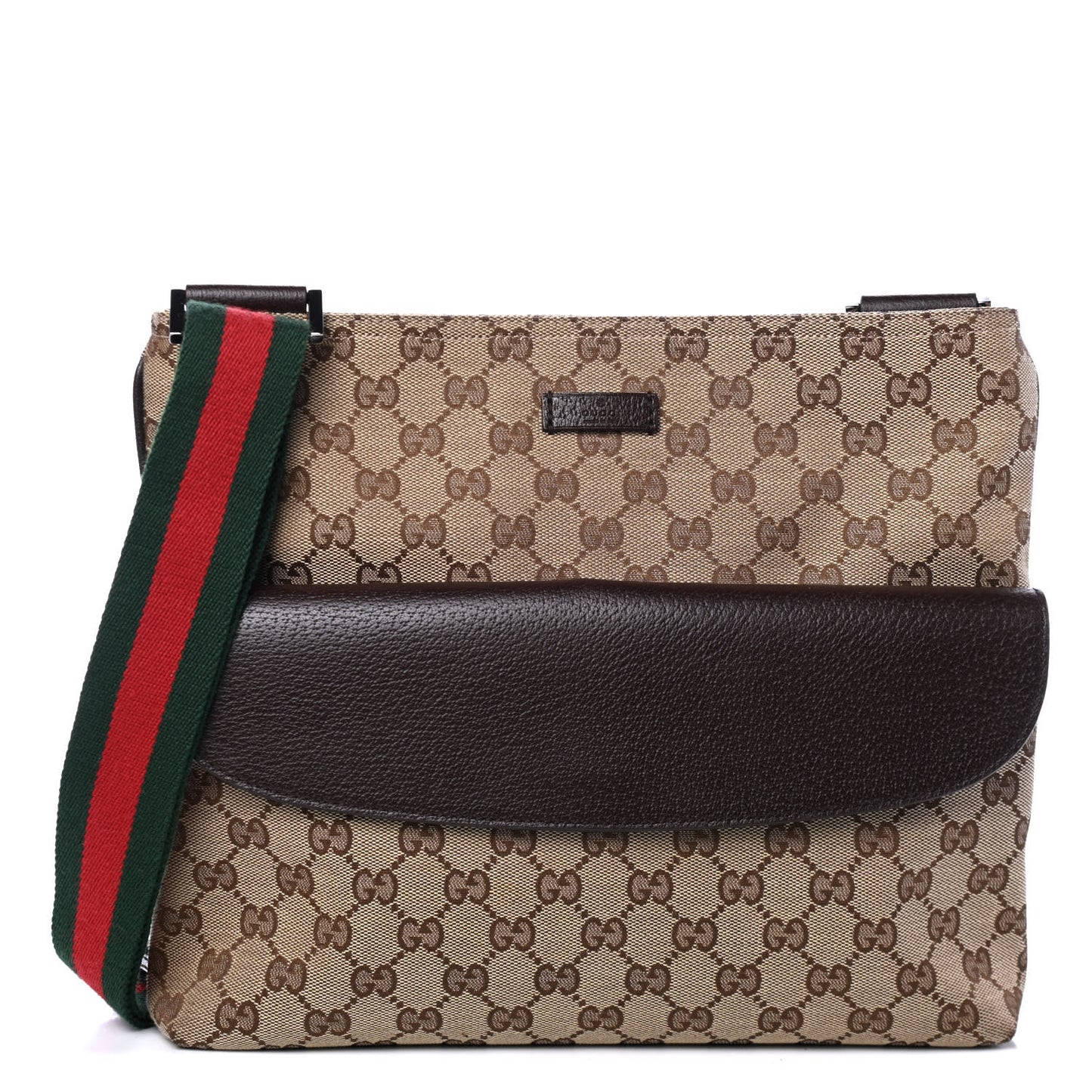 Monogram Signature Web Small Messenger Brown