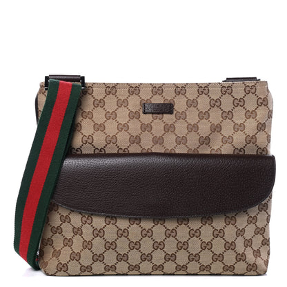 Gucci Monogram Signature Web Small Messenger Brown 1 of 4