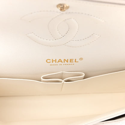 Chanel Caviar Quilted Medium Double Flap White 6 of 10