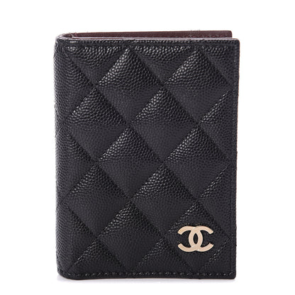 Chanel Caviar Quilted Card Holder Wallet Black 1 of 7