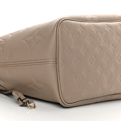 Louis Vuitton Empreinte Monogram Giant Neverfull MM Tourterelle 9 of 10