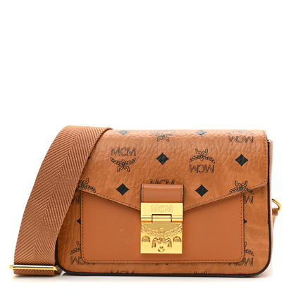 MCM Visetos Small Millie Crossbody Belt Bag Cognac 1 of 8