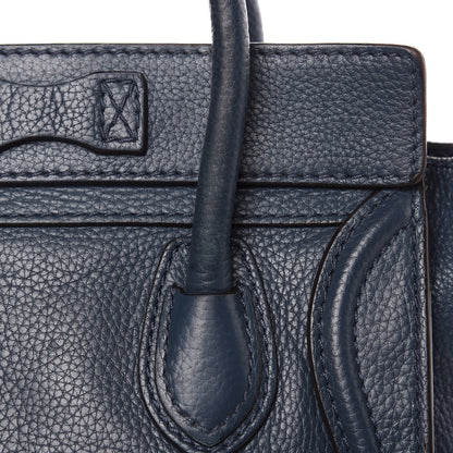 Celine Drummed Calfskin Nano Luggage Orage 15 of 17