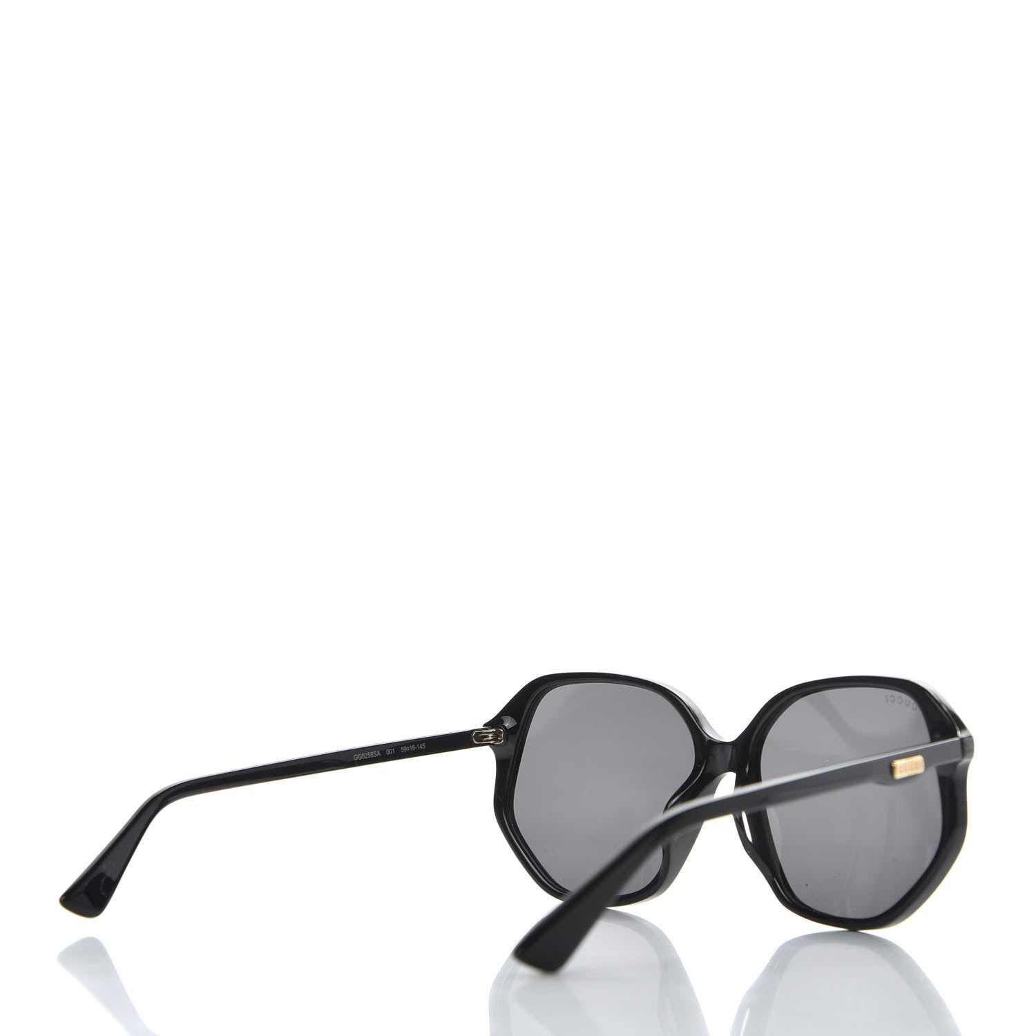 Gucci Acetate Round Sunglasses GG0258SA Black 4 of 8