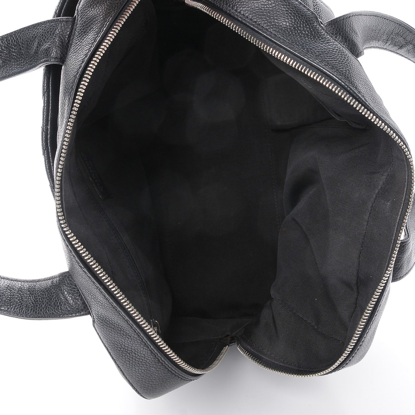 Caviar Quilted Bowler Black