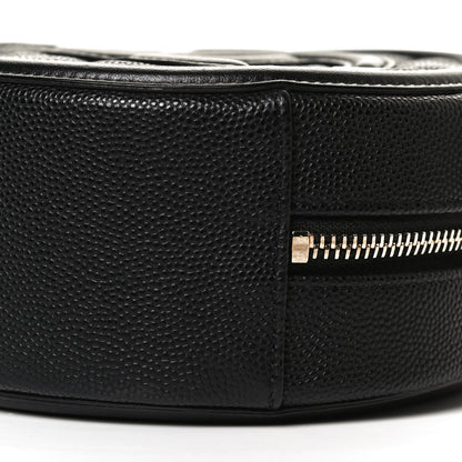 Chanel Caviar Quilted Round Filigree Crossbody Black 10 of 11