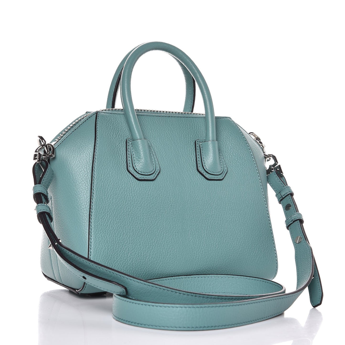 Sugar Goatskin Mini Antigona Aqua