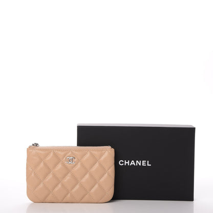 Chanel Caviar Quilted Small Cosmetic Case Beige 8 of 8